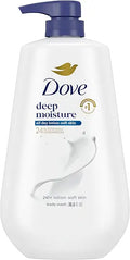Body Wash Deep Moisture for 24hr Lotion-Soft Skin Moisture Moisturizing Skin Cleanser with No Sulfates No Parabens 30.6 oz