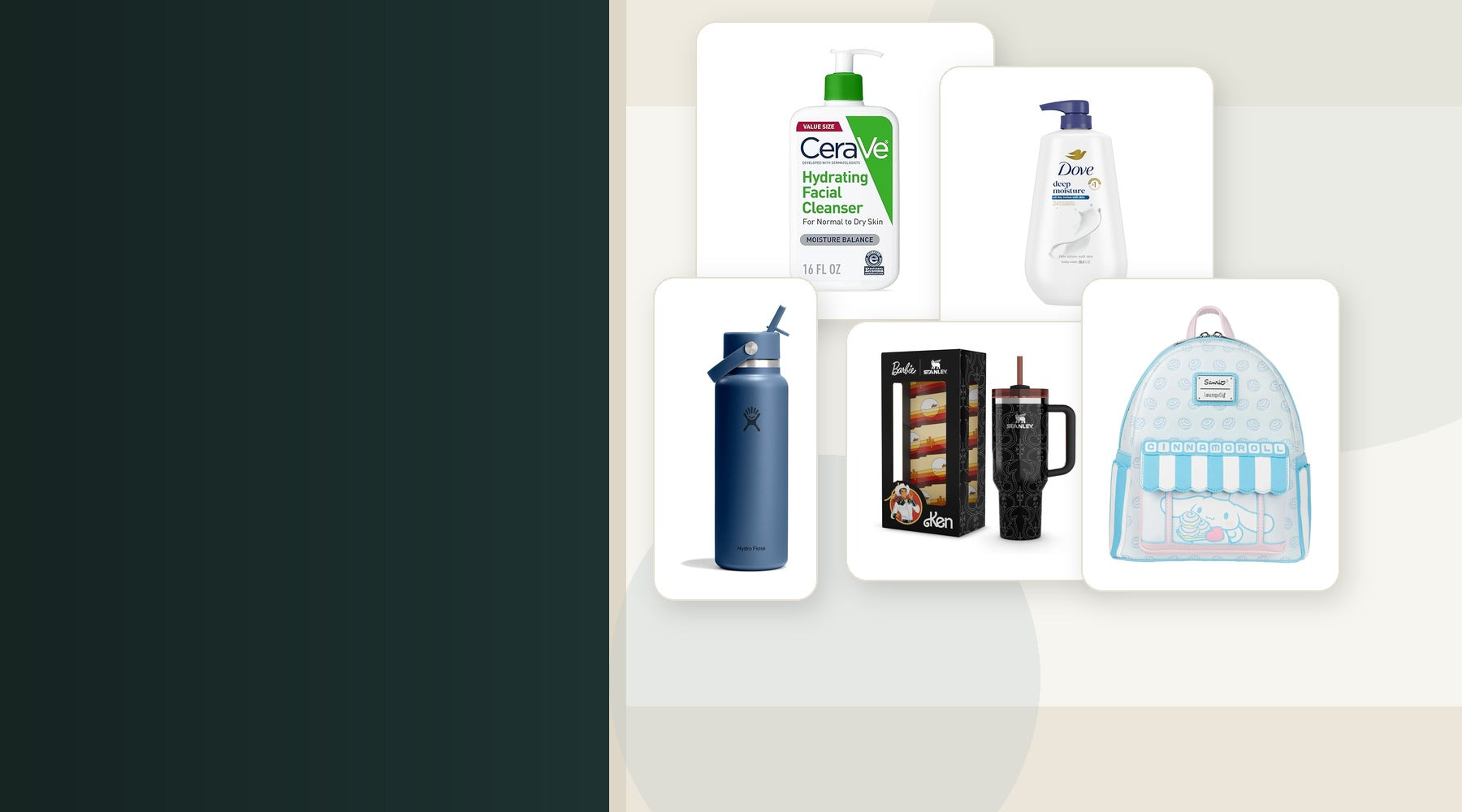 Barqxly curated everyday essentials including skincare, drinkware, and backpack products